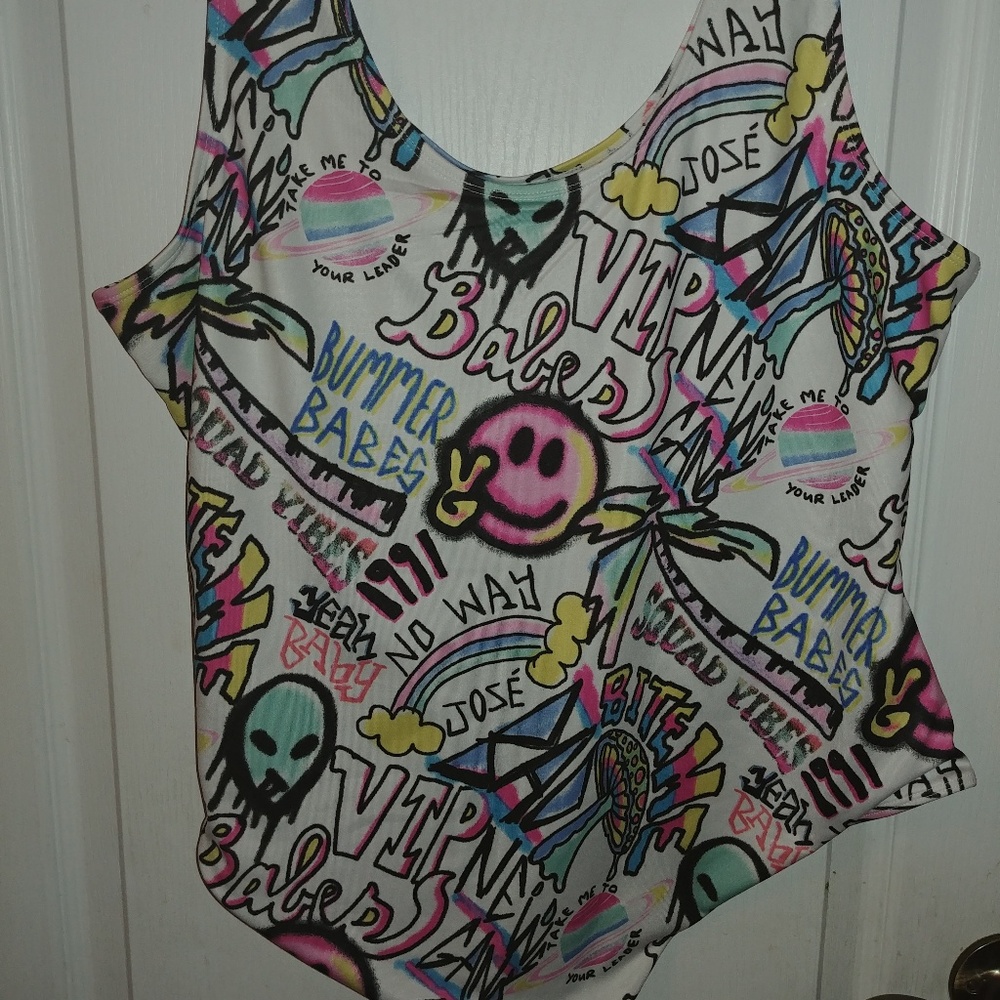 Psychedelic Body Suit (Never Worn)